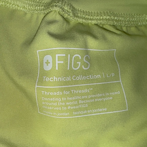 Figs Lime Green Scrub Pants - Picture 4 of 4